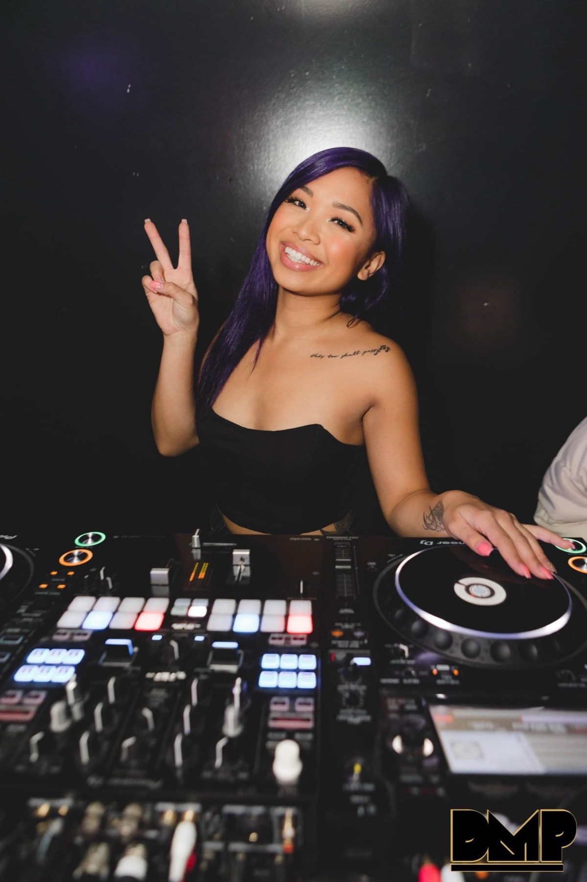 DJ Jaymee Baaby on the decks
