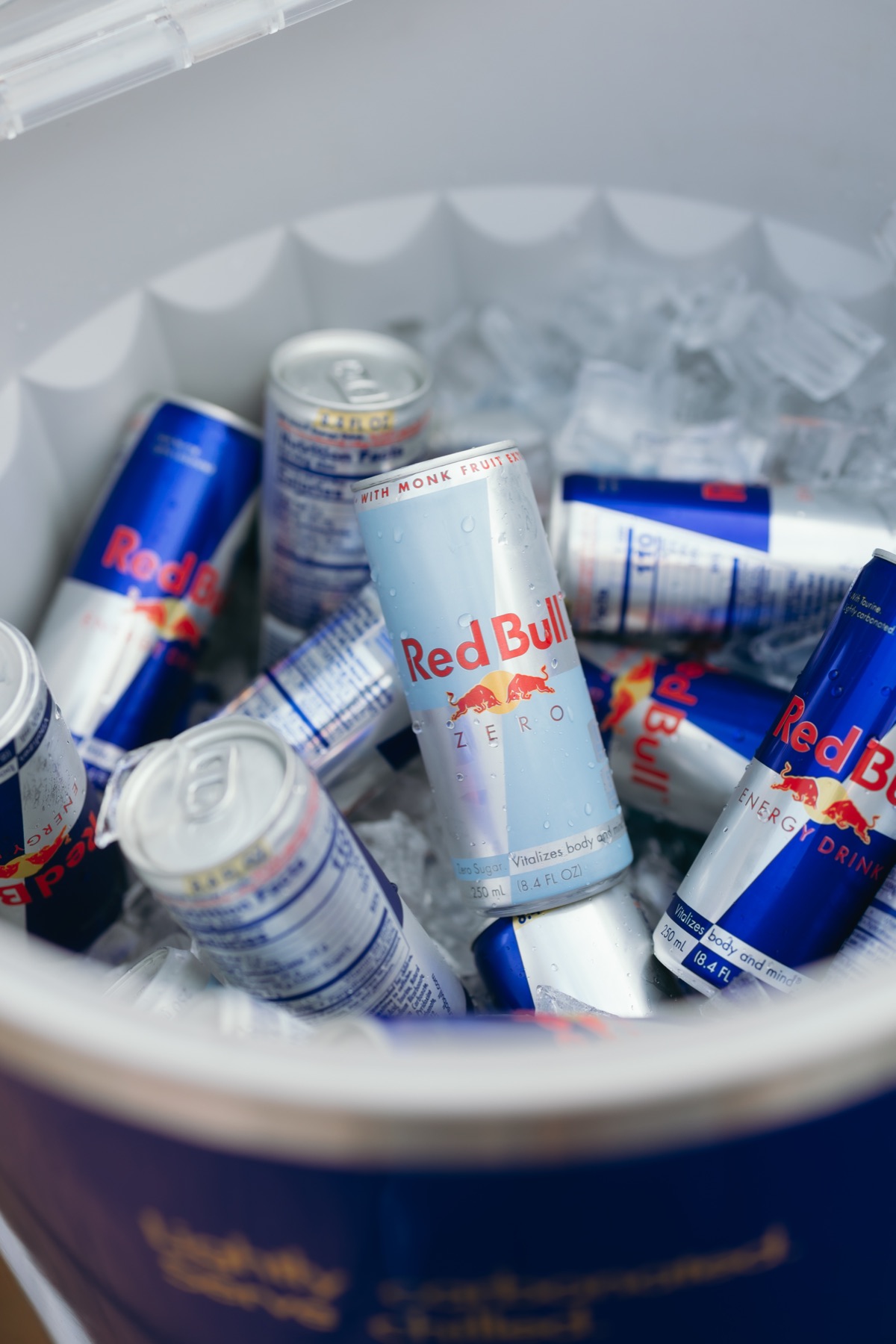 Red Bull sampling station